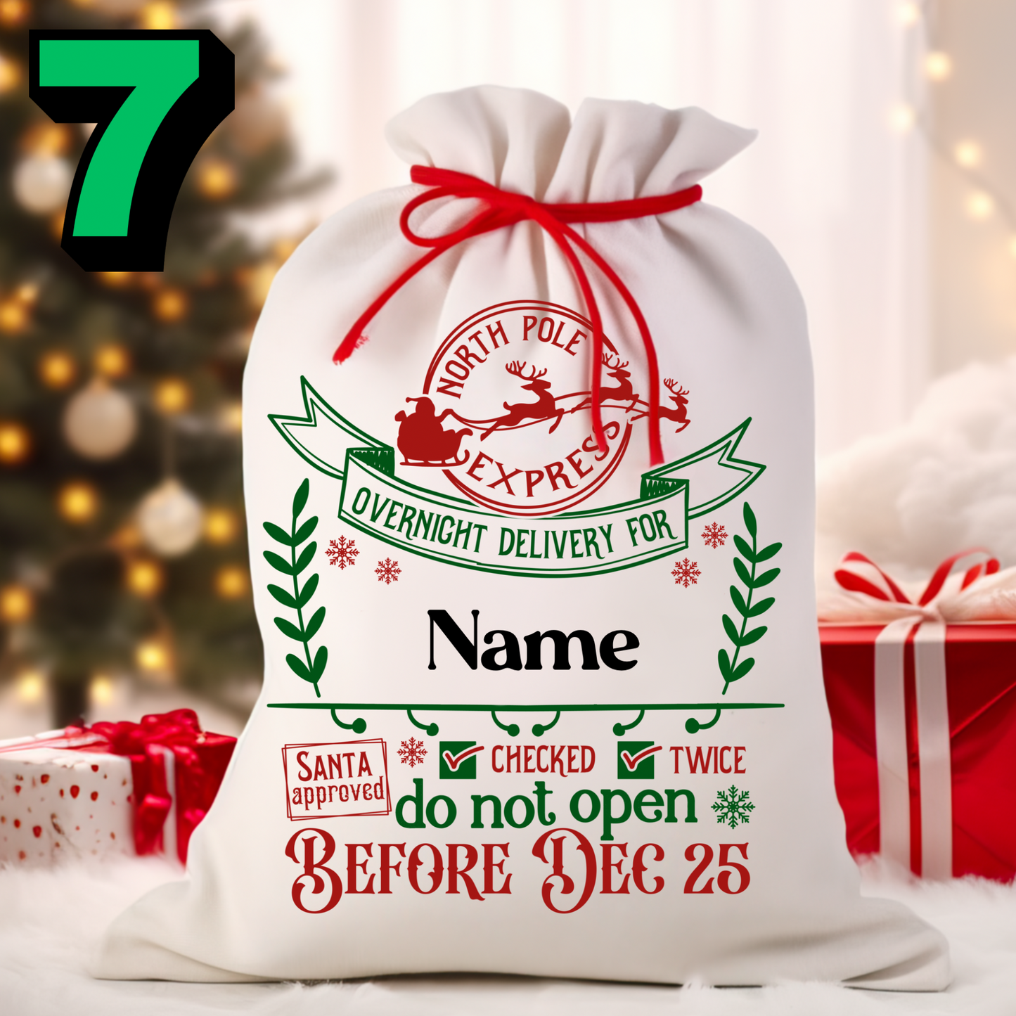 Personalized Christmas Gift Bag