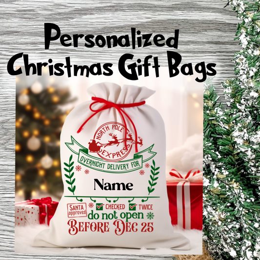 Personalized Christmas Gift Bag