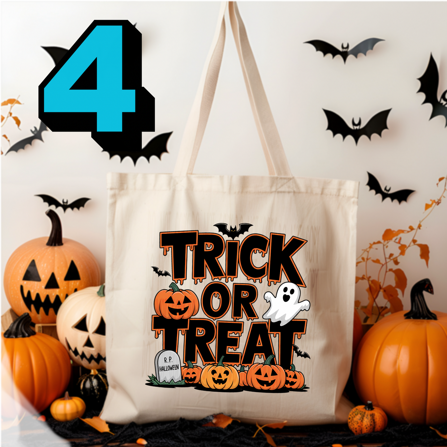 Custom Halloween Tote Bag