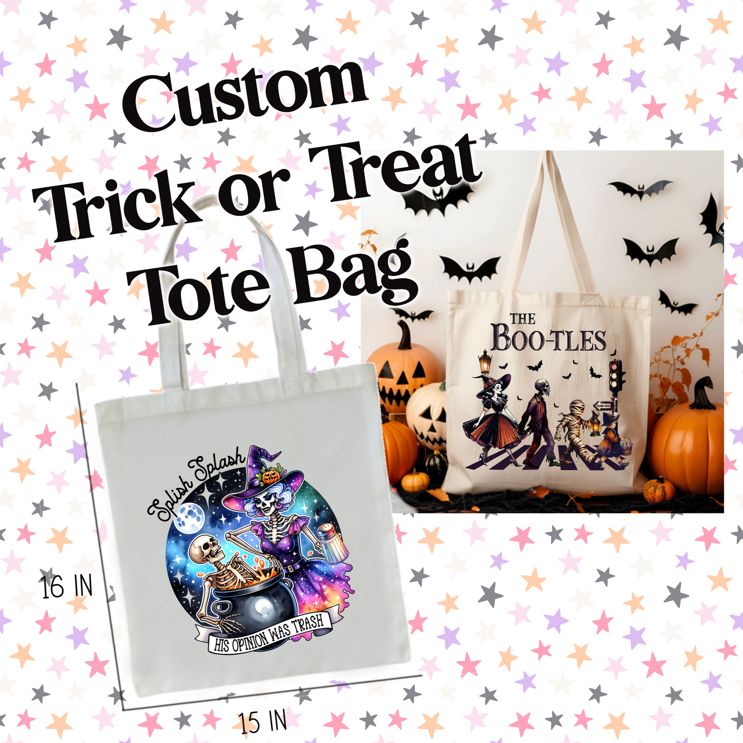 Custom Halloween Tote Bag