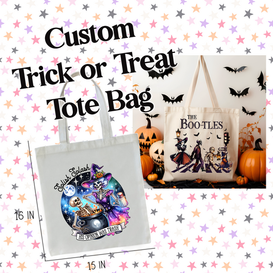 Custom Halloween Tote Bag