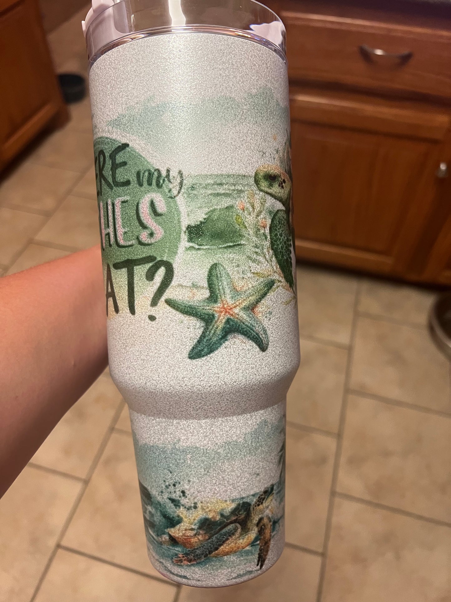 Custom 40 oz Sublimation Handle Cup