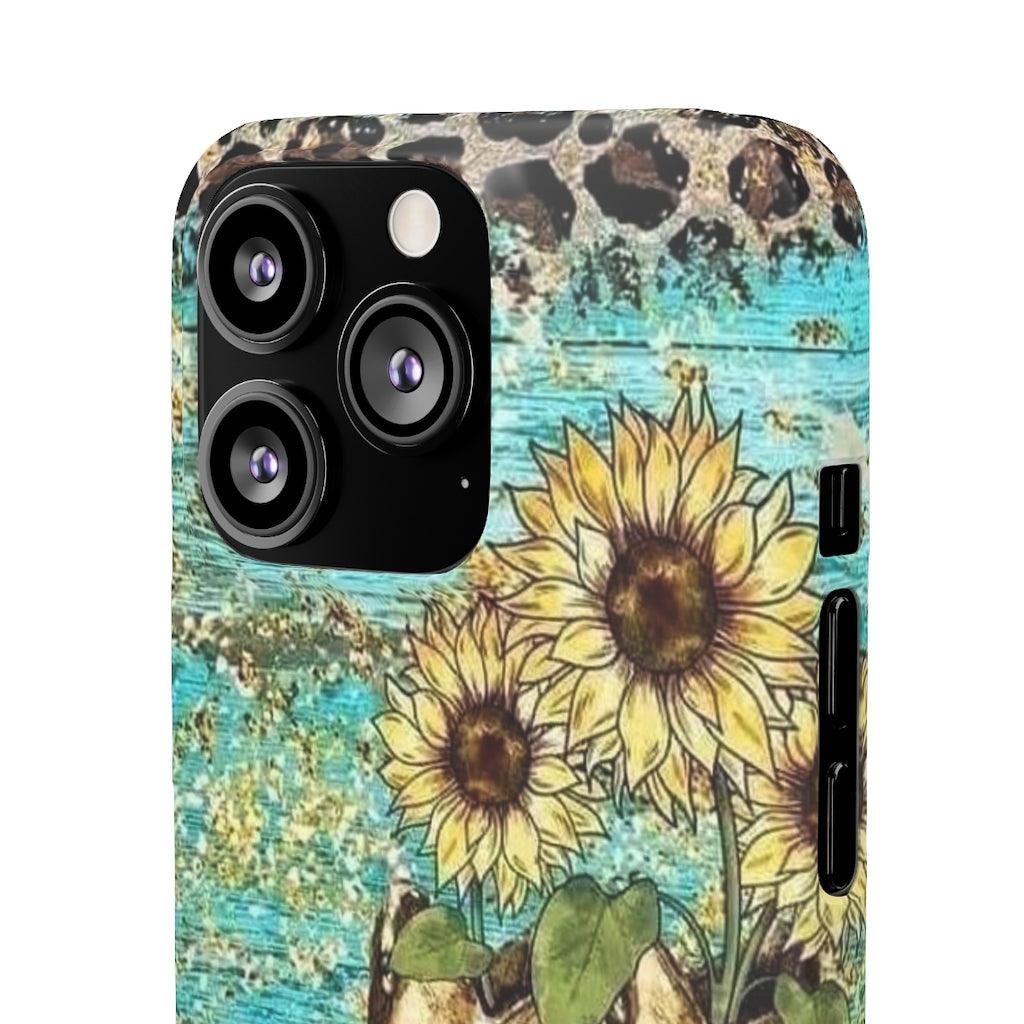 Sunflower Country Theme Snap Phone Cases - Blue Rose Designs LLC