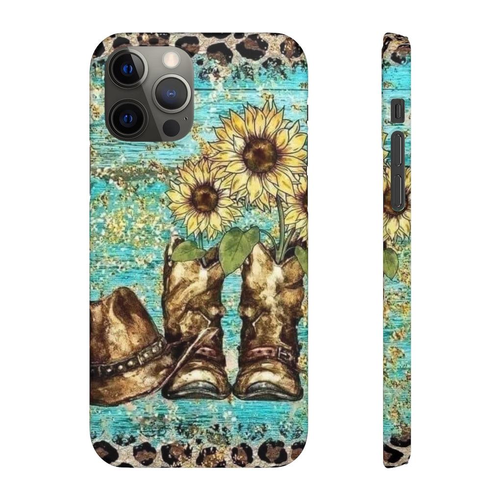 Sunflower Country Theme Snap Phone Cases - Blue Rose Designs LLC