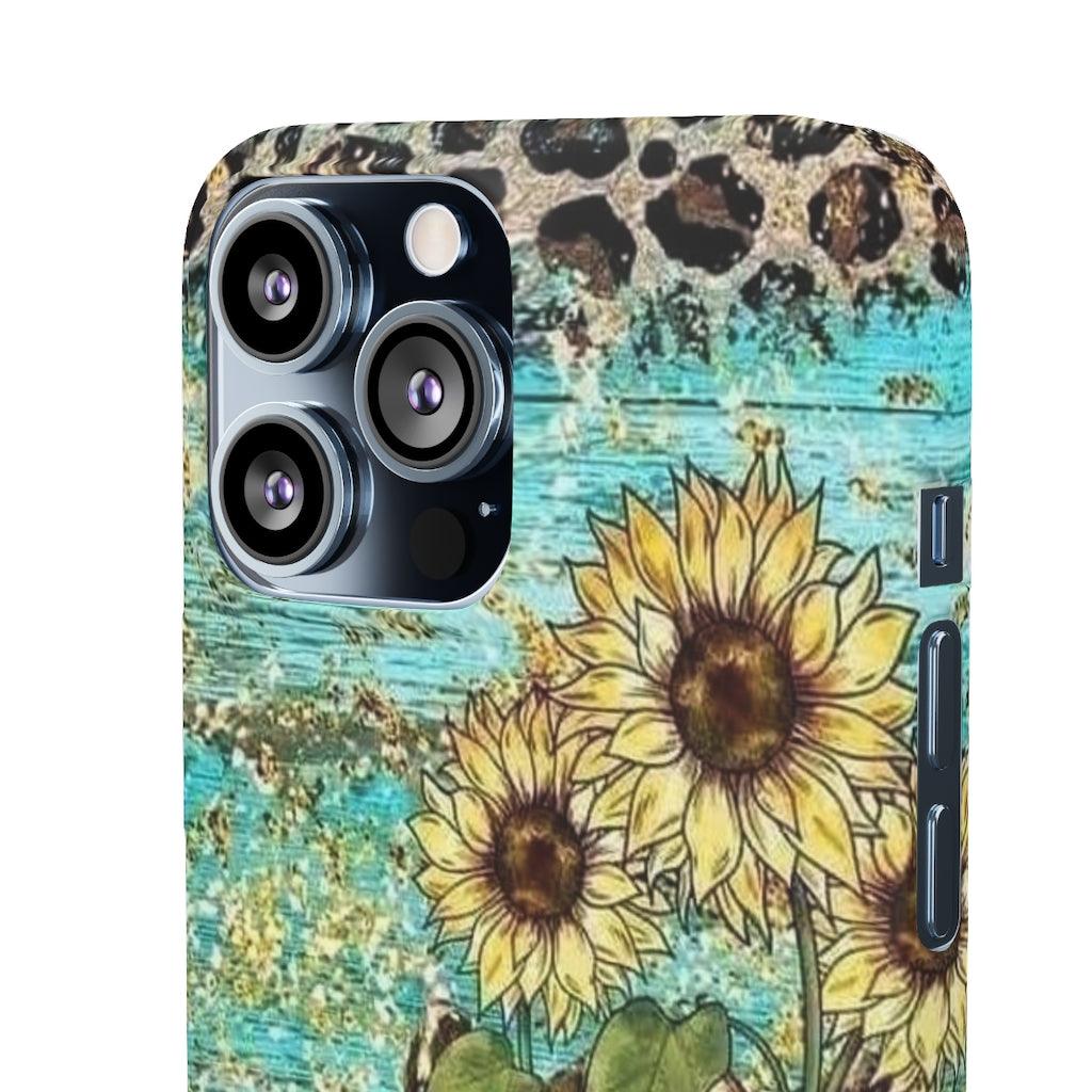 Sunflower Country Theme Snap Phone Cases - Blue Rose Designs LLC