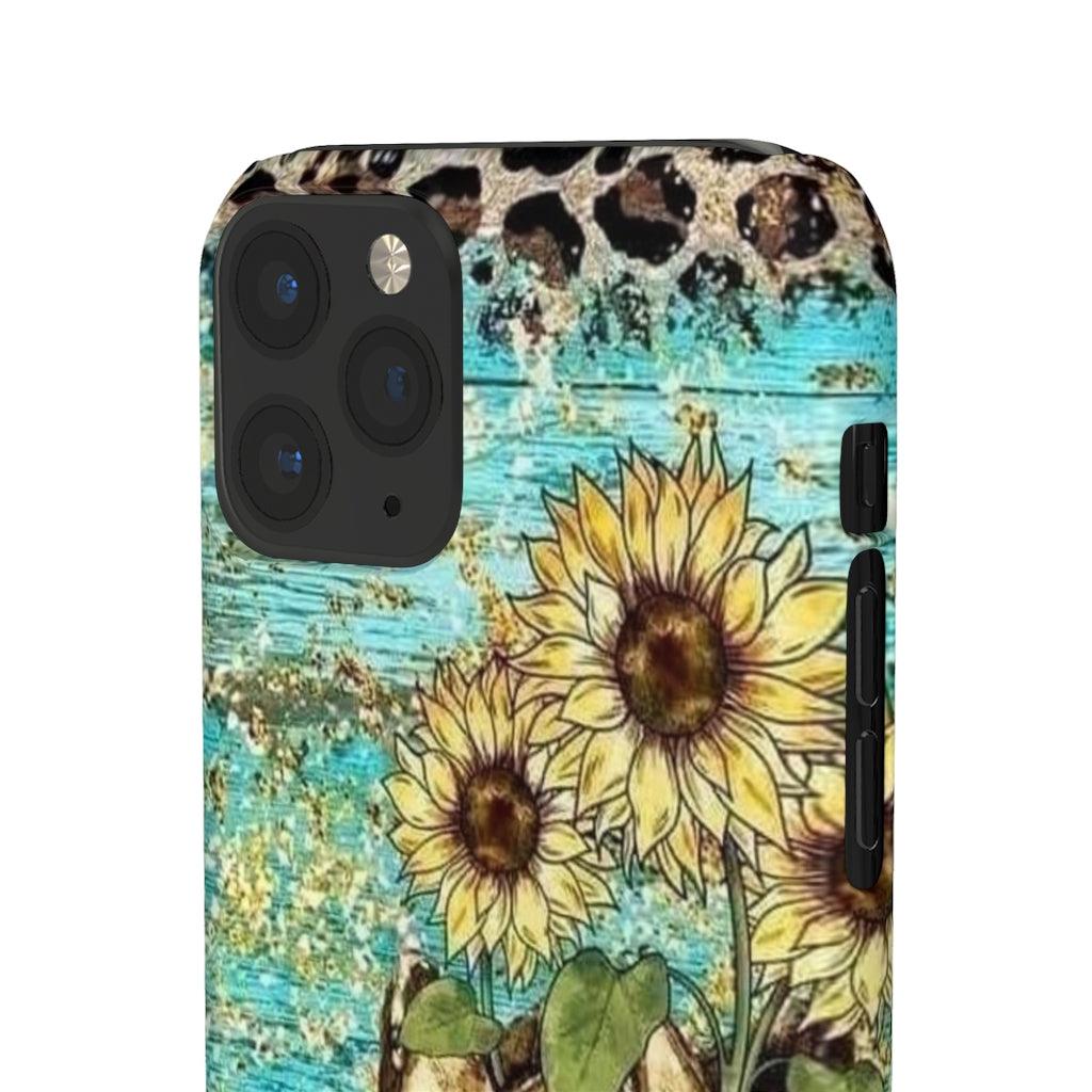 Sunflower Country Theme Snap Phone Cases - Blue Rose Designs LLC