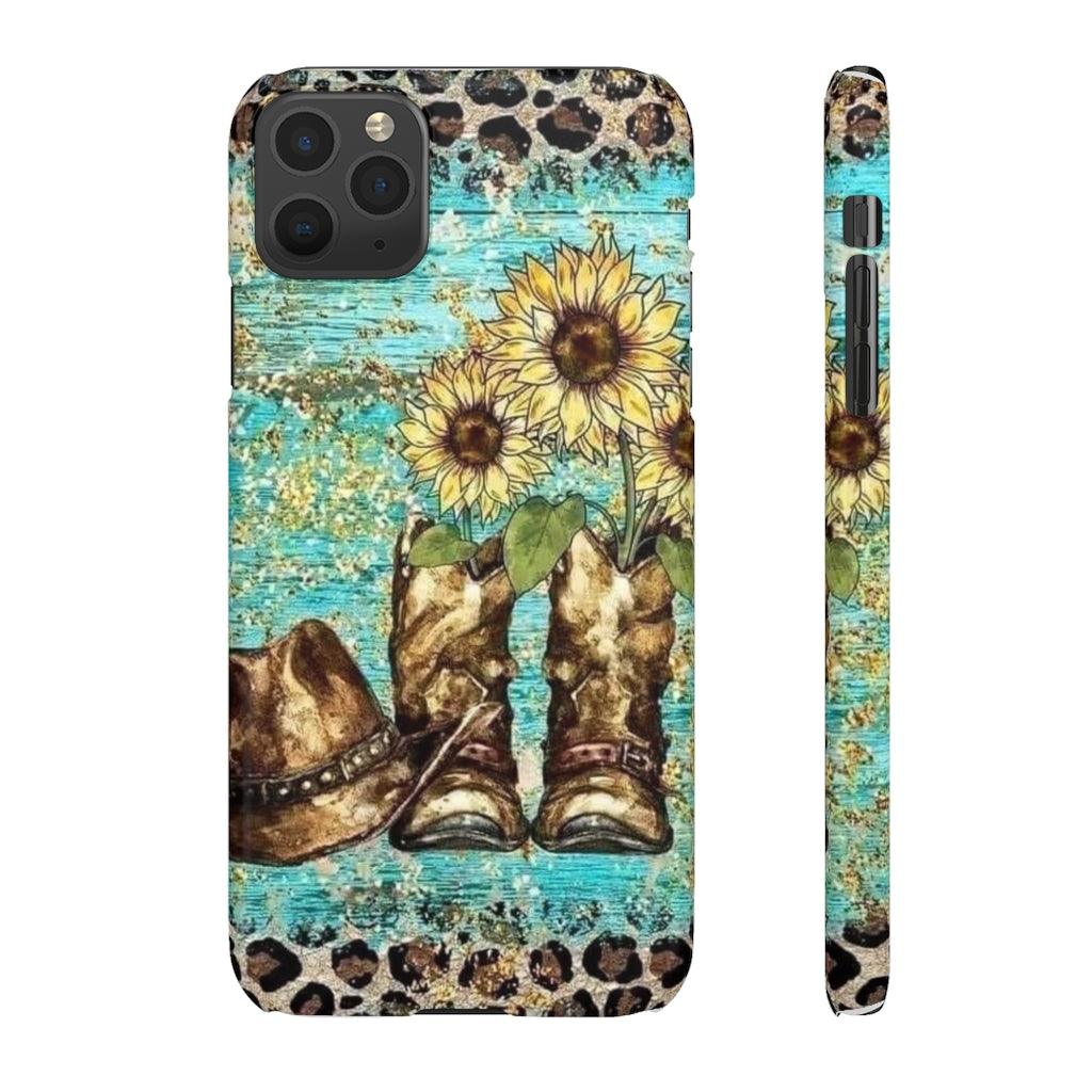 Sunflower Country Theme Snap Phone Cases - Blue Rose Designs LLC