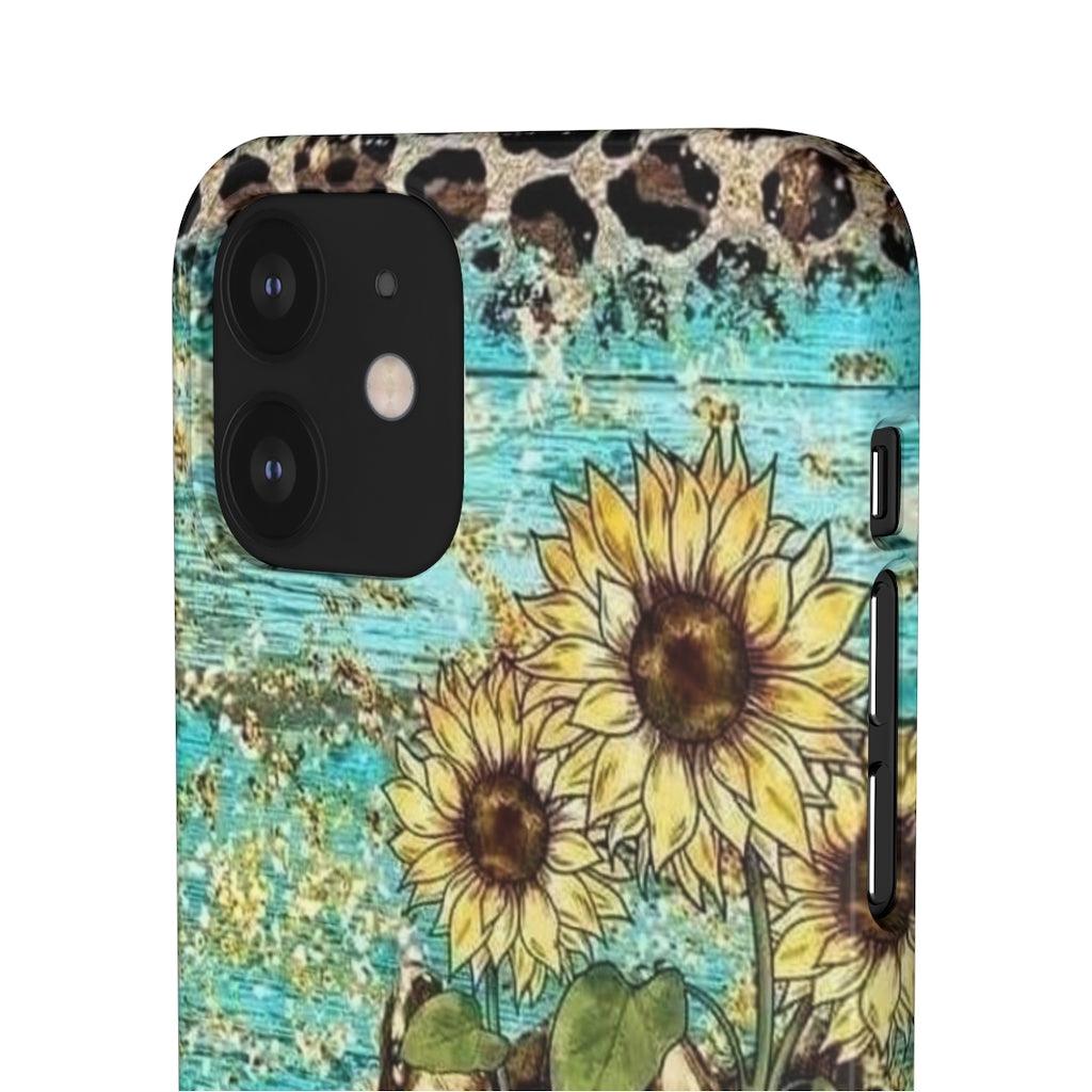 Sunflower Country Theme Snap Phone Cases - Blue Rose Designs LLC