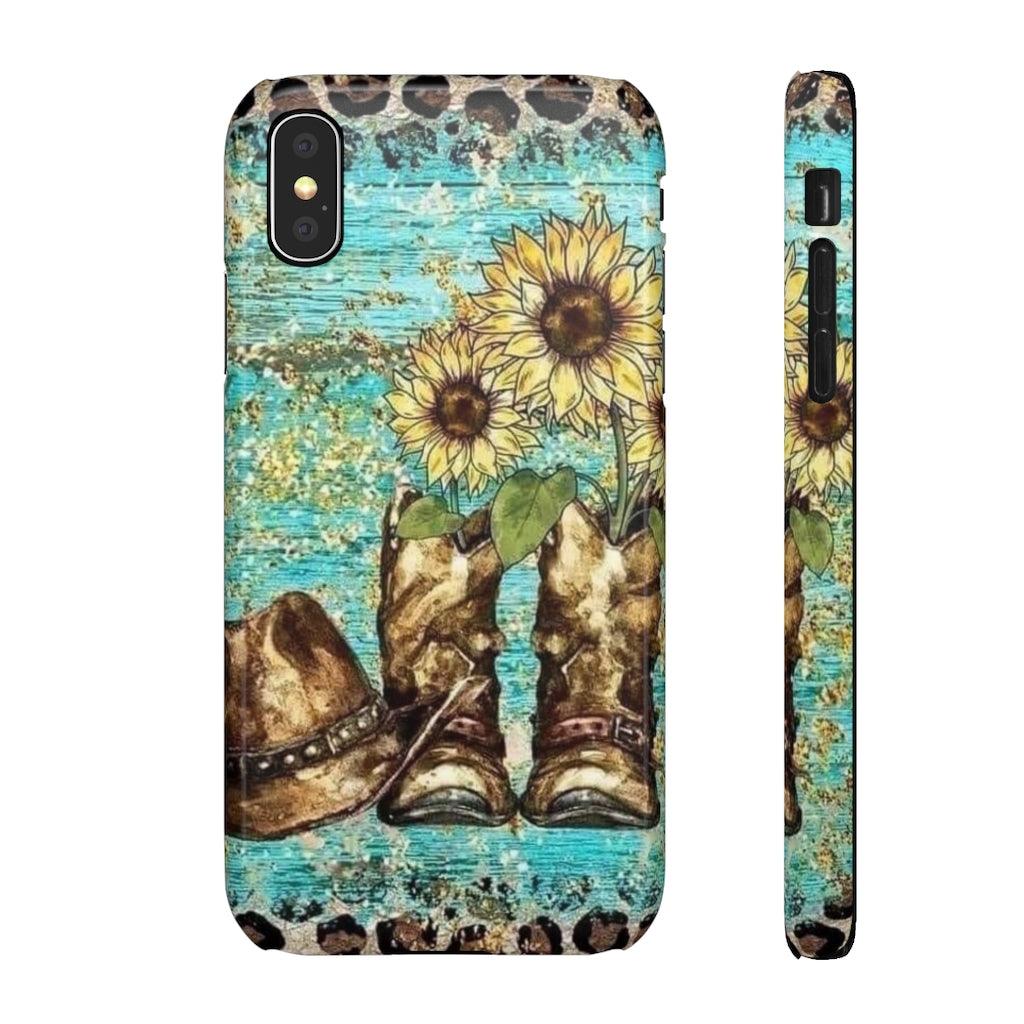 Sunflower Country Theme Snap Phone Cases - Blue Rose Designs LLC