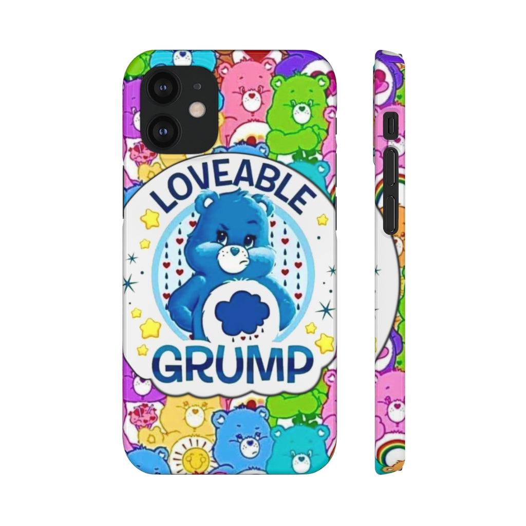 Lovable Grump Snap Phone Cases - Blue Rose Designs LLC