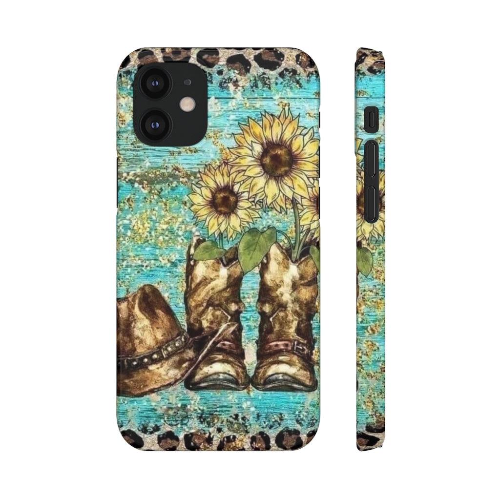 Sunflower Country Theme Snap Phone Cases - Blue Rose Designs LLC