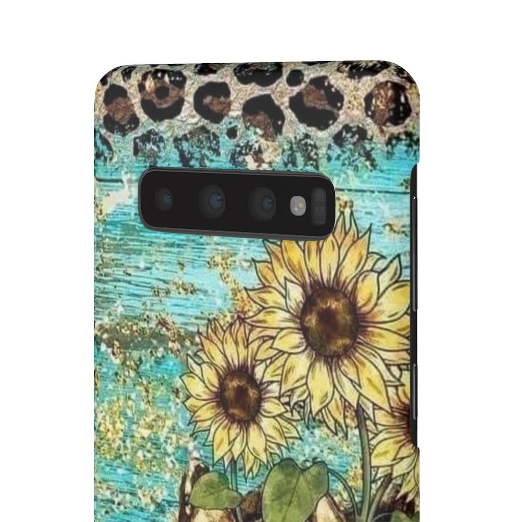 Sunflower Country Theme Snap Phone Cases - Blue Rose Designs LLC