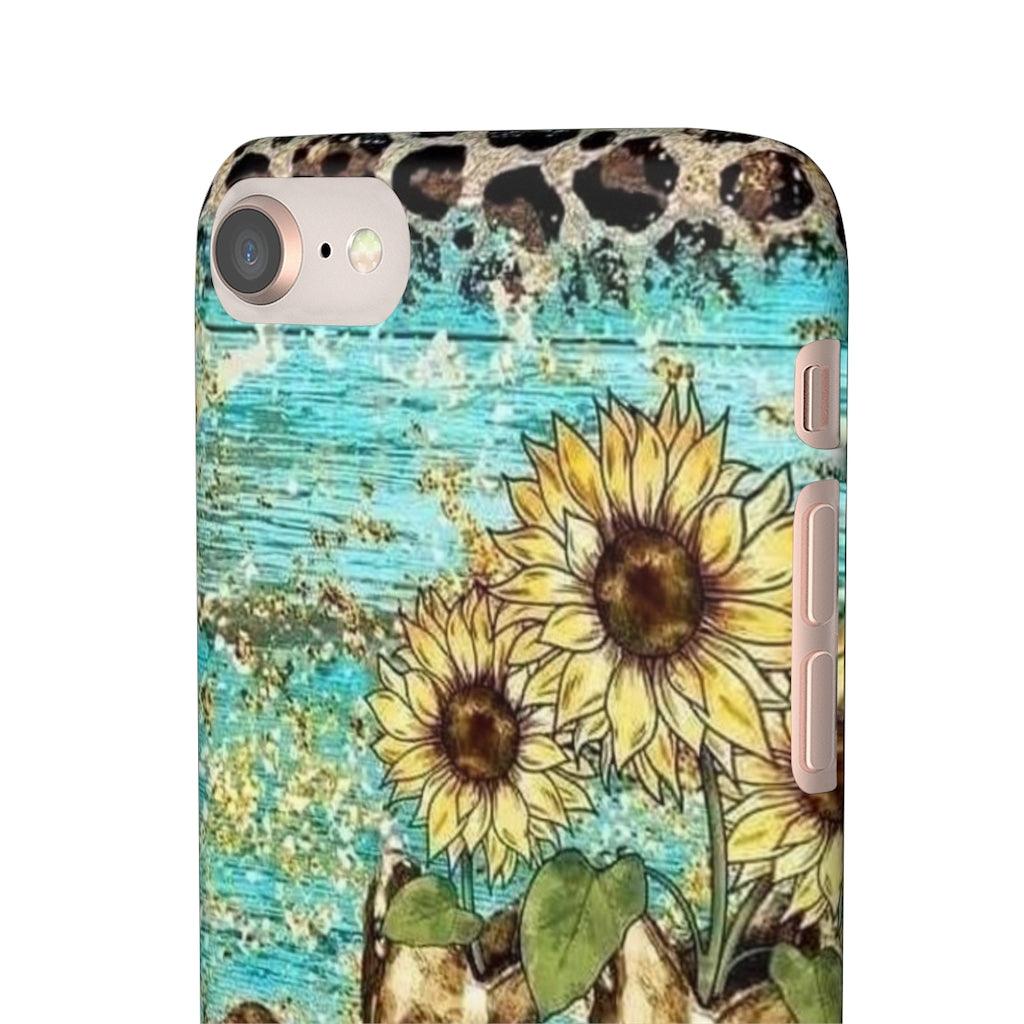 Sunflower Country Theme Snap Phone Cases - Blue Rose Designs LLC