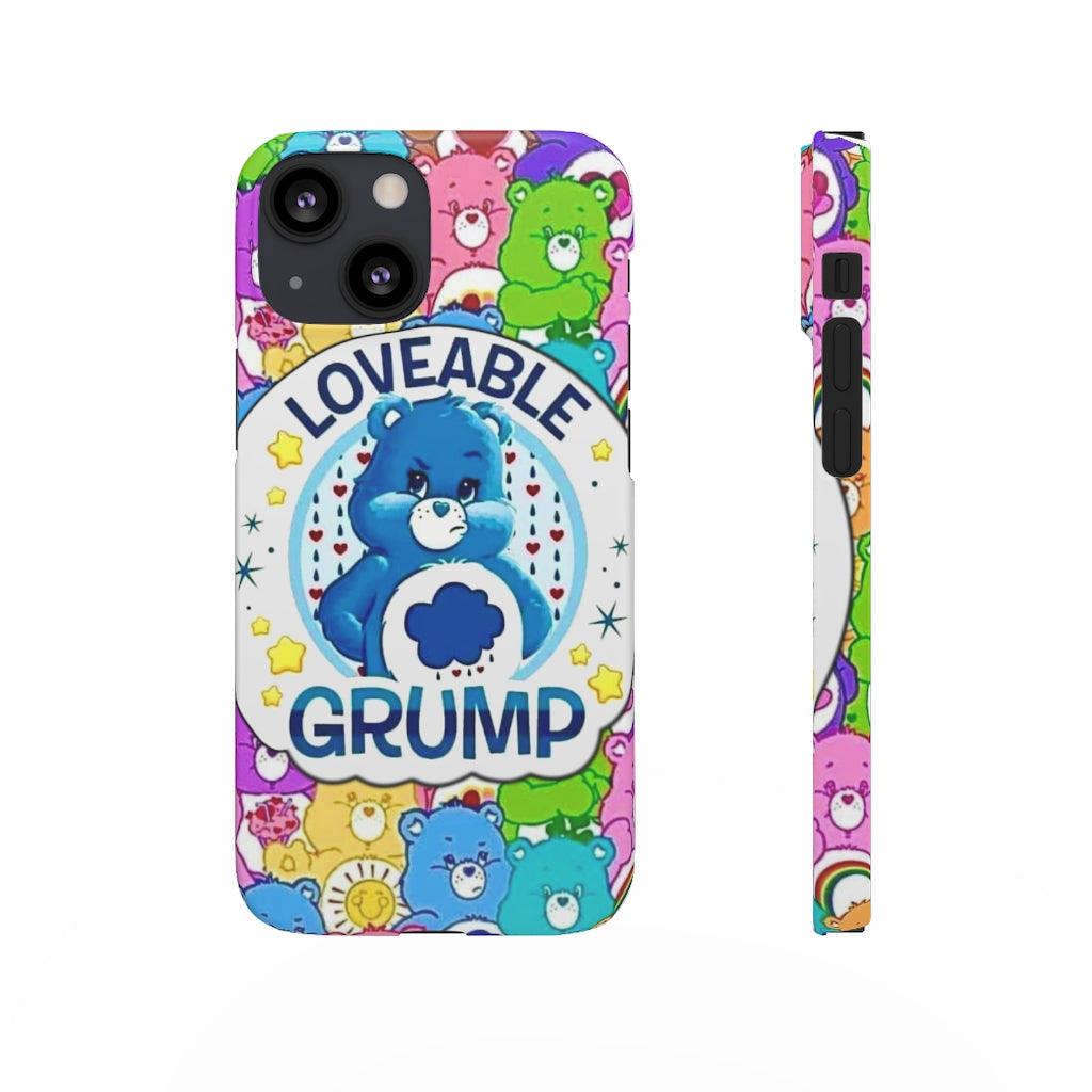 Lovable Grump Snap Phone Cases - Blue Rose Designs LLC