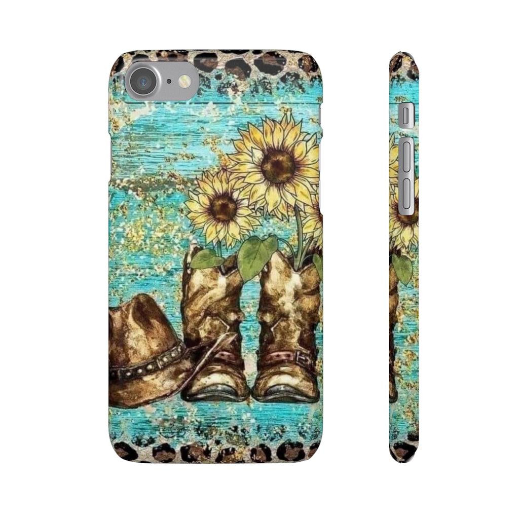 Sunflower Country Theme Snap Phone Cases - Blue Rose Designs LLC