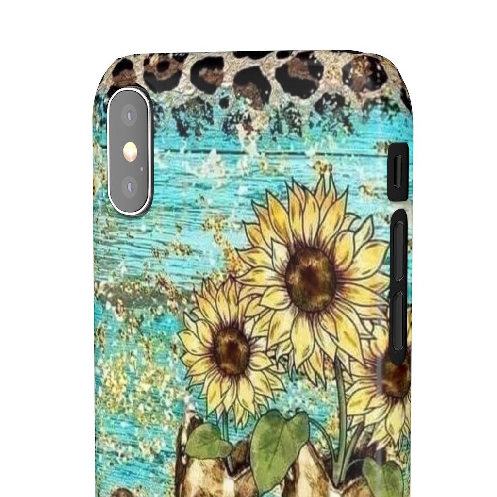 Sunflower Country Theme Snap Phone Cases - Blue Rose Designs LLC