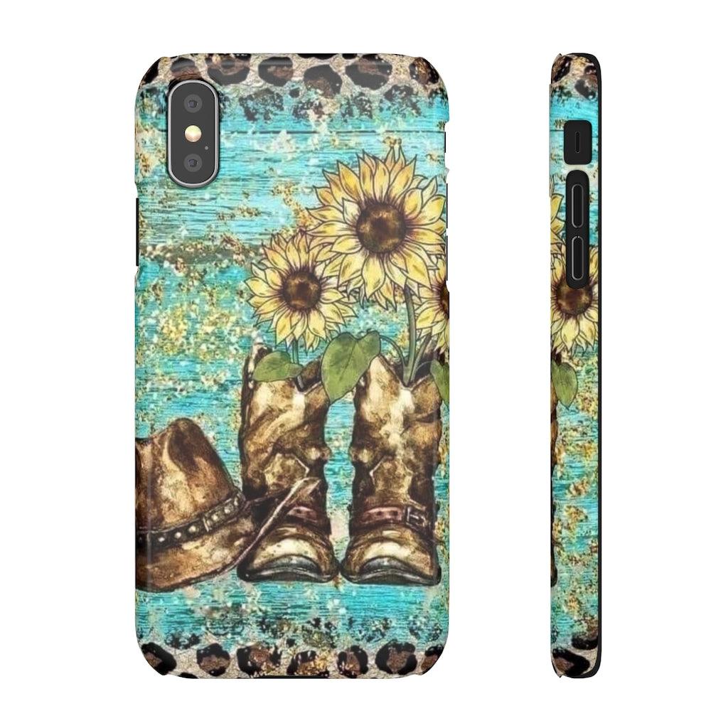 Sunflower Country Theme Snap Phone Cases - Blue Rose Designs LLC