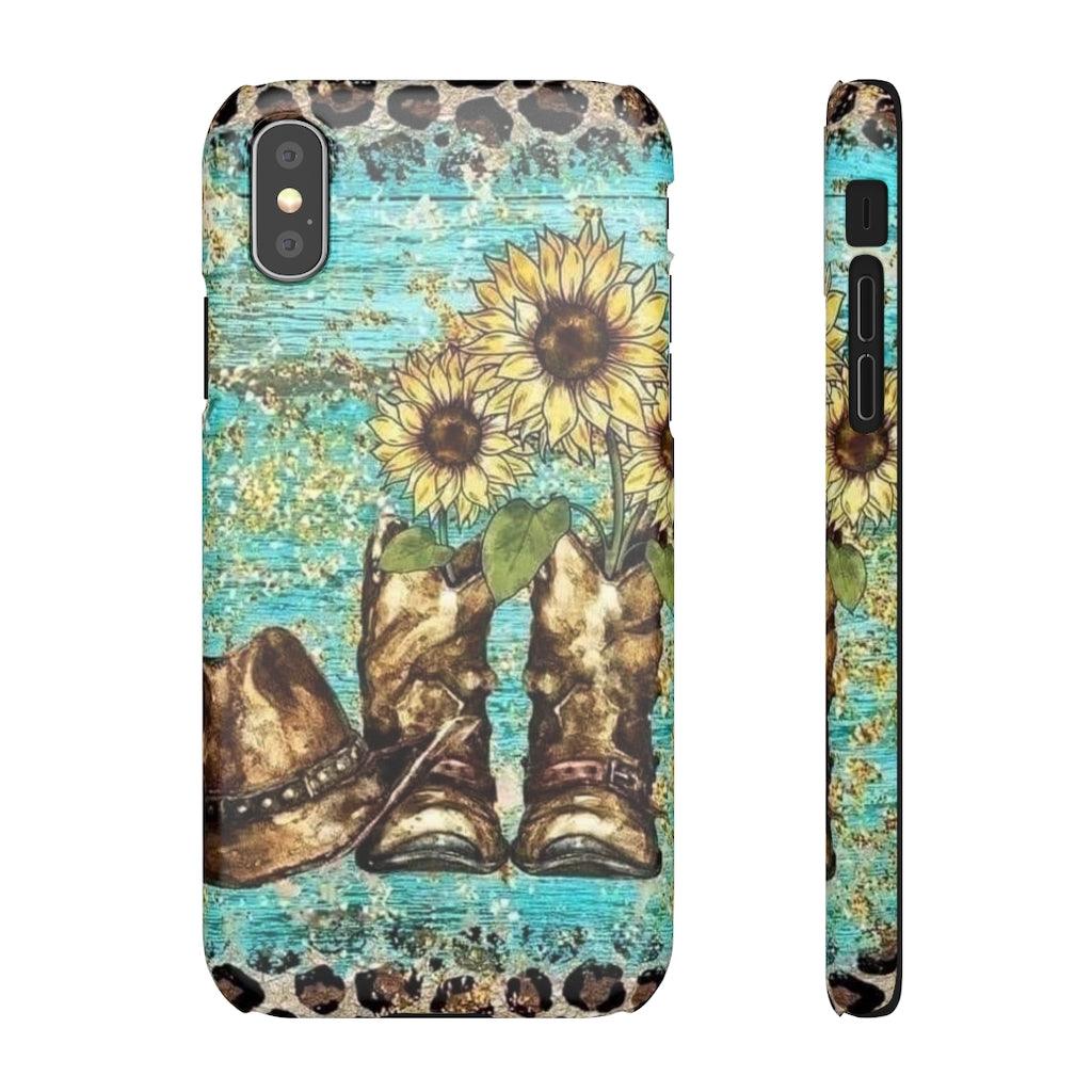 Sunflower Country Theme Snap Phone Cases - Blue Rose Designs LLC