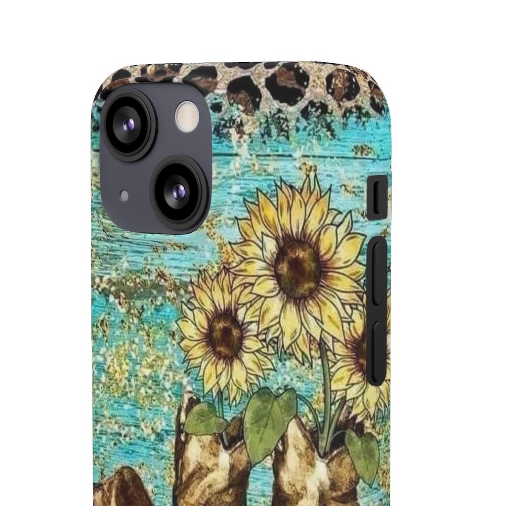 Sunflower Country Theme Snap Phone Cases - Blue Rose Designs LLC