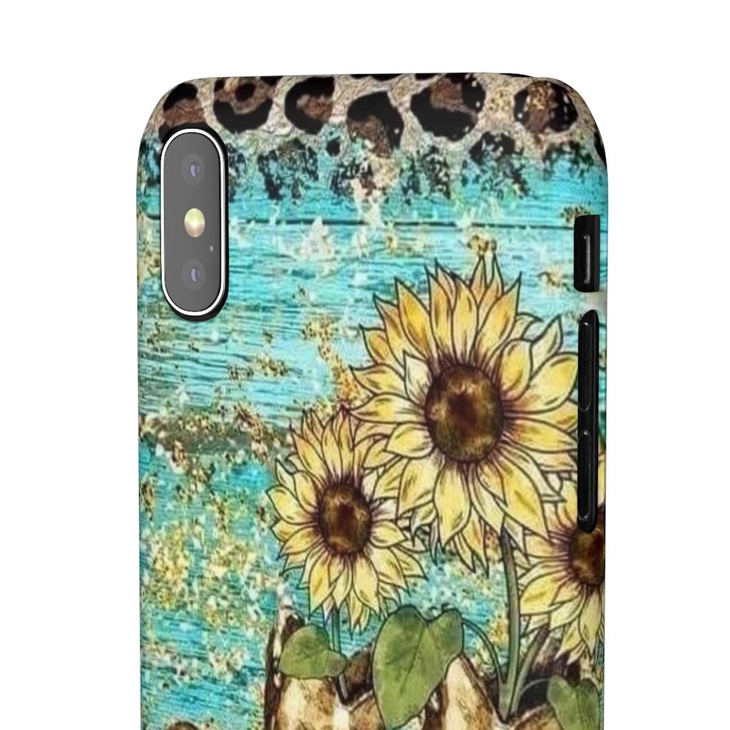 Sunflower Country Theme Snap Phone Cases - Blue Rose Designs LLC