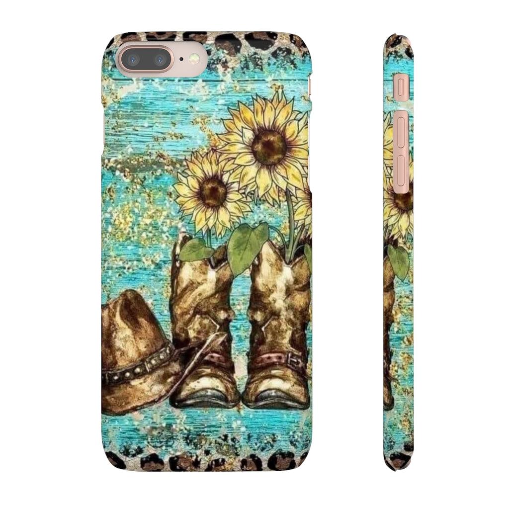 Sunflower Country Theme Snap Phone Cases - Blue Rose Designs LLC