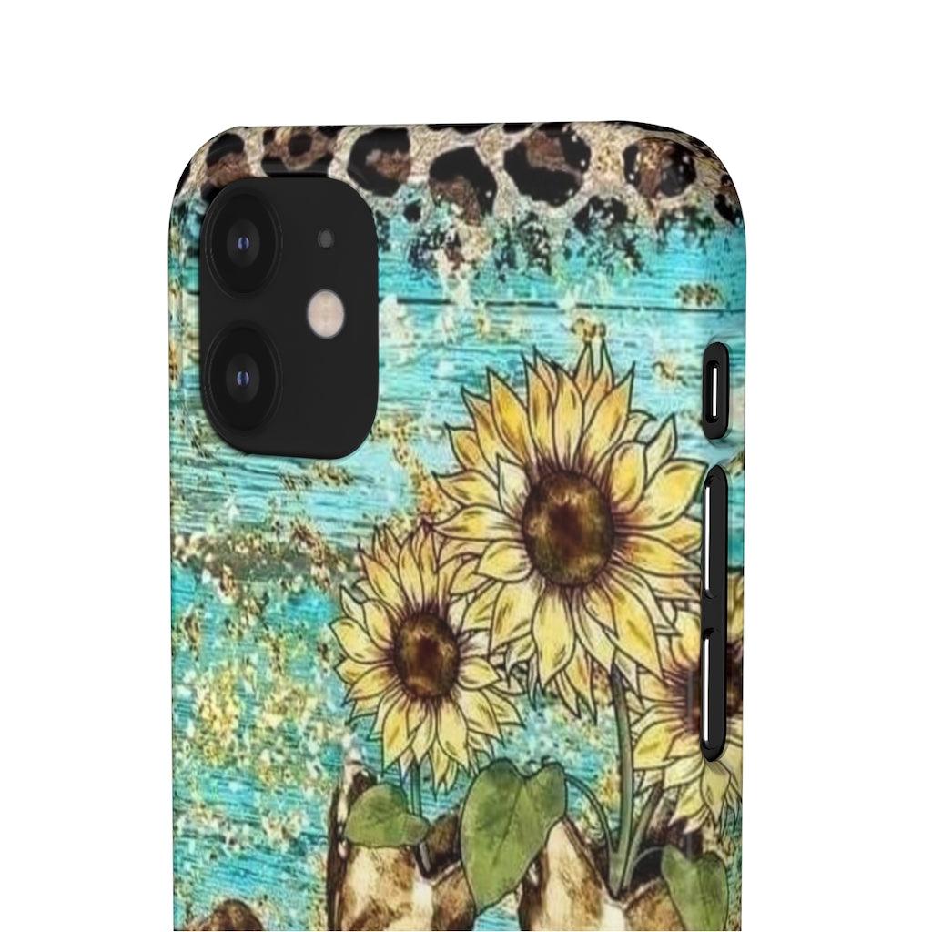 Sunflower Country Theme Snap Phone Cases - Blue Rose Designs LLC