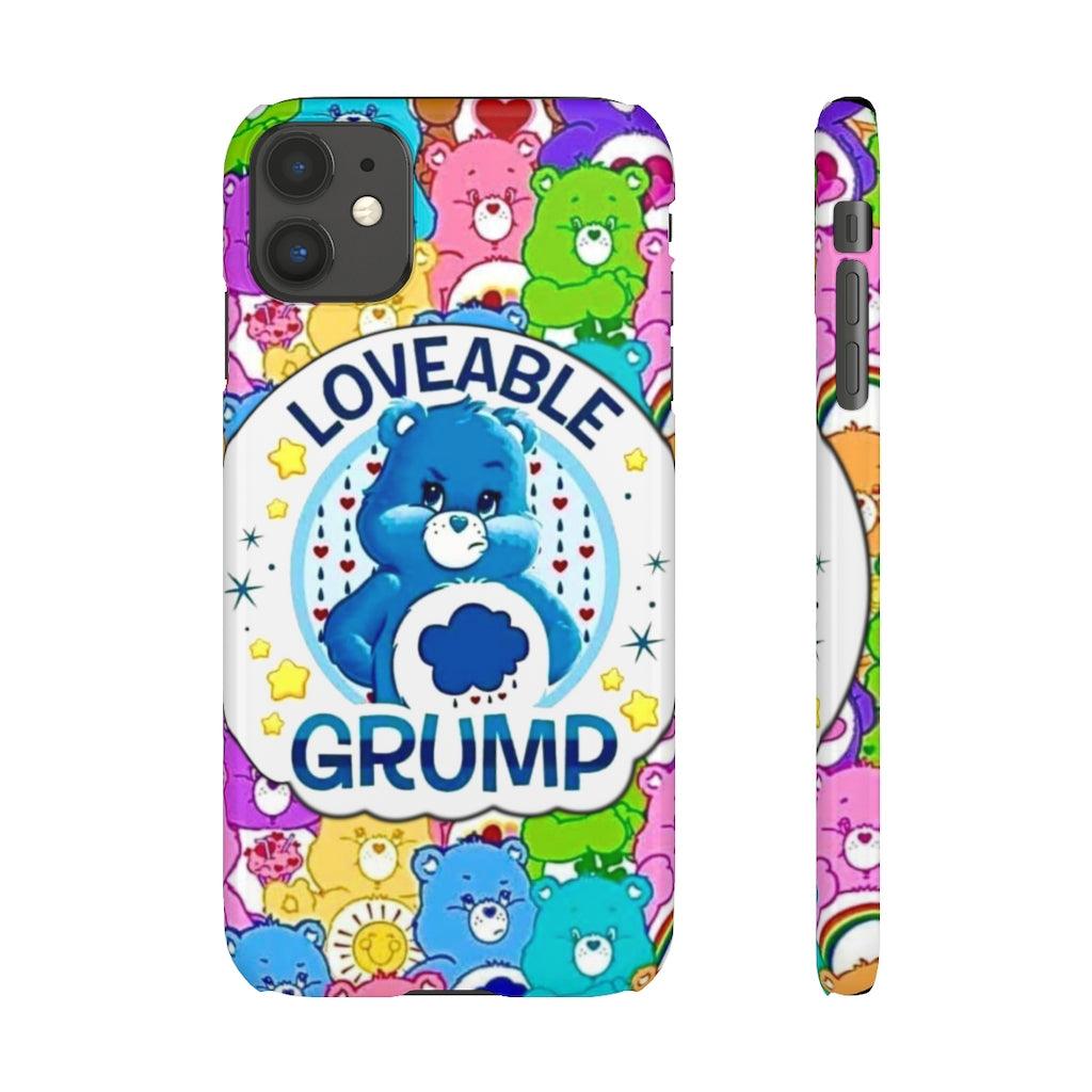 Lovable Grump Snap Phone Cases - Blue Rose Designs LLC