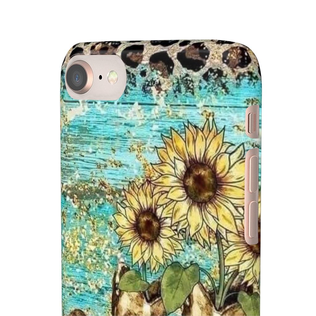 Sunflower Country Theme Snap Phone Cases - Blue Rose Designs LLC