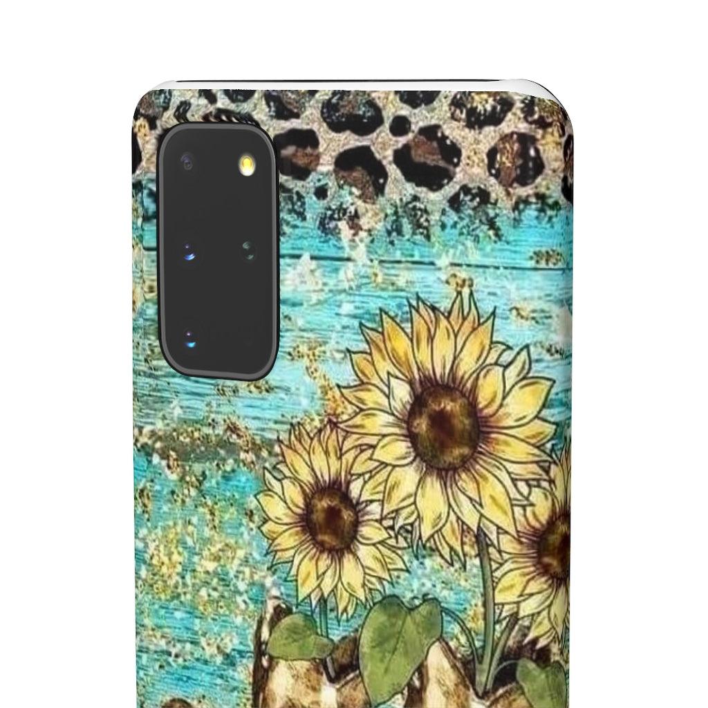 Sunflower Country Theme Snap Phone Cases - Blue Rose Designs LLC