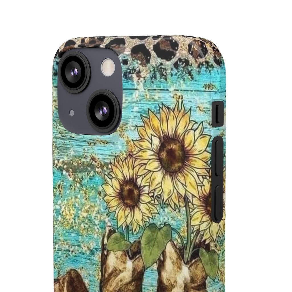 Sunflower Country Theme Snap Phone Cases - Blue Rose Designs LLC