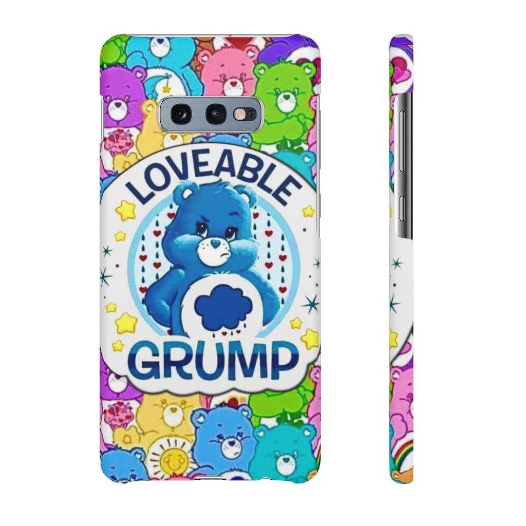 Lovable Grump Snap Phone Cases - Blue Rose Designs LLC