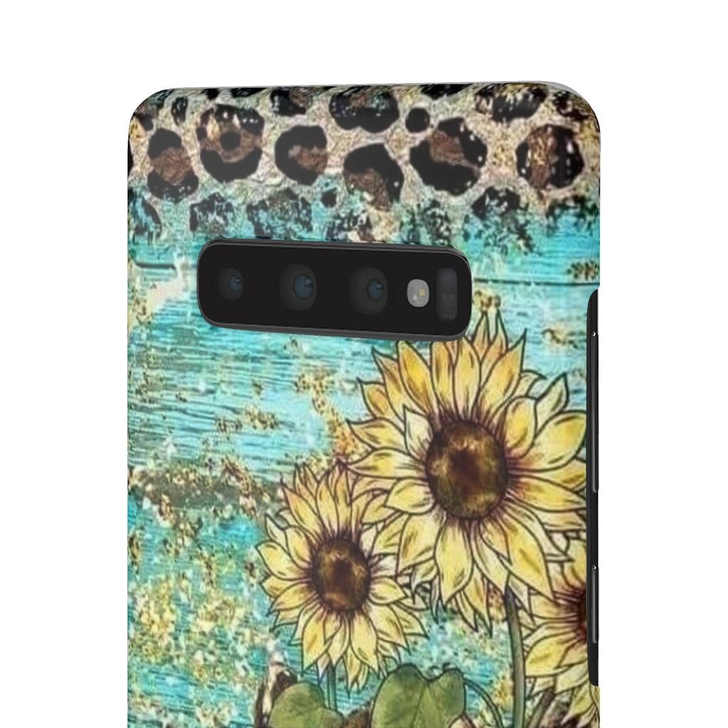 Sunflower Country Theme Snap Phone Cases - Blue Rose Designs LLC