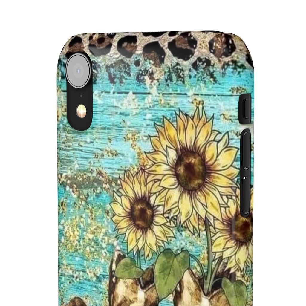 Sunflower Country Theme Snap Phone Cases - Blue Rose Designs LLC