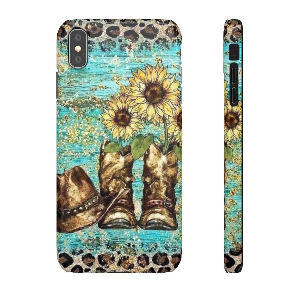 Sunflower Country Theme Snap Phone Cases - Blue Rose Designs LLC