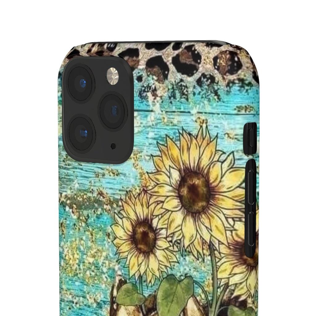 Sunflower Country Theme Snap Phone Cases - Blue Rose Designs LLC