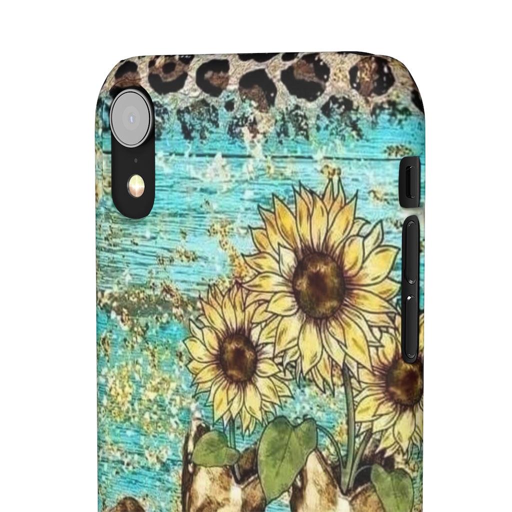 Sunflower Country Theme Snap Phone Cases - Blue Rose Designs LLC