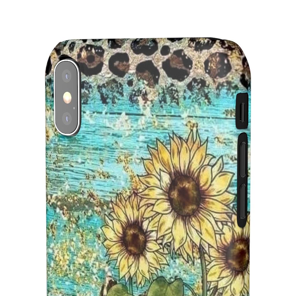 Sunflower Country Theme Snap Phone Cases - Blue Rose Designs LLC