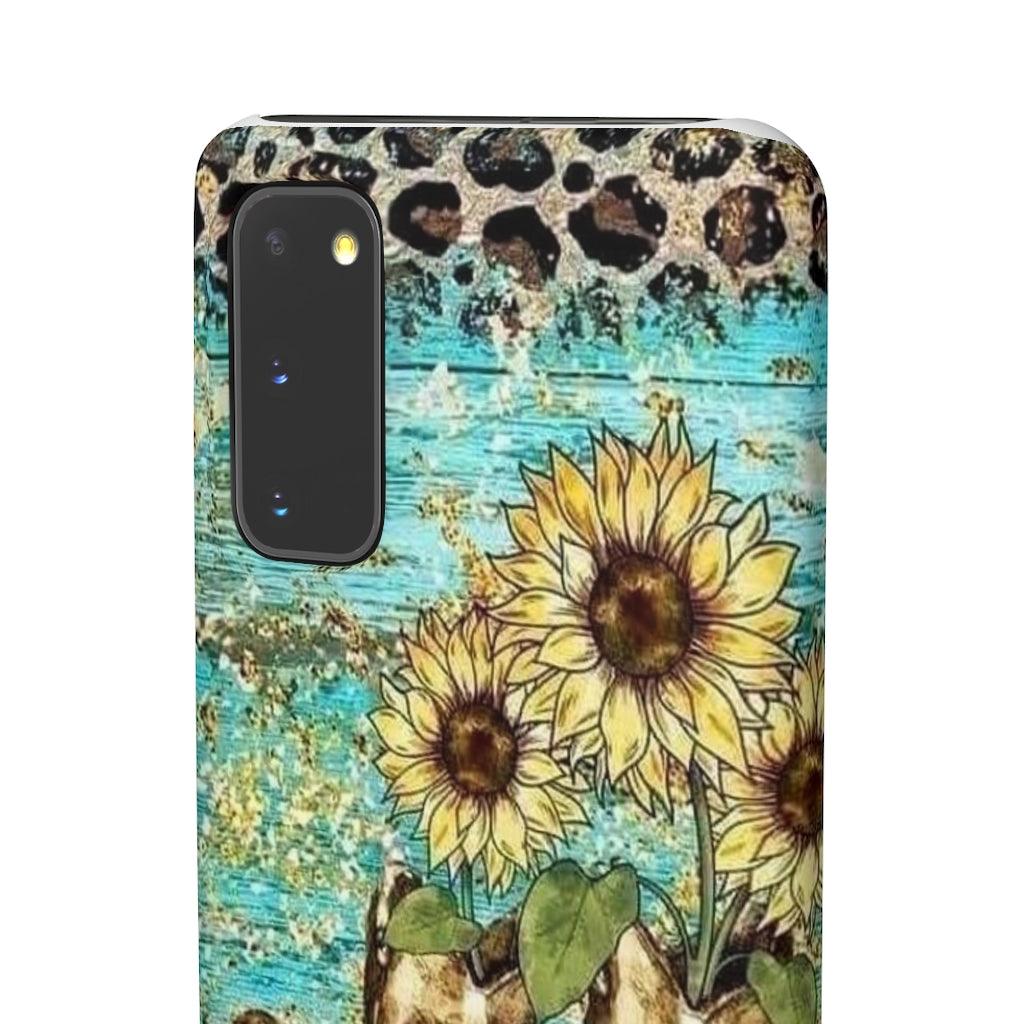 Sunflower Country Theme Snap Phone Cases - Blue Rose Designs LLC