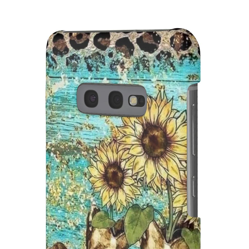 Sunflower Country Theme Snap Phone Cases - Blue Rose Designs LLC