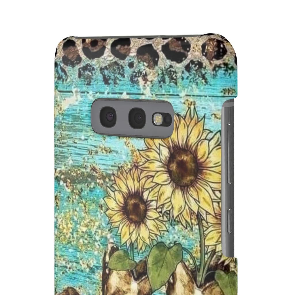 Sunflower Country Theme Snap Phone Cases - Blue Rose Designs LLC