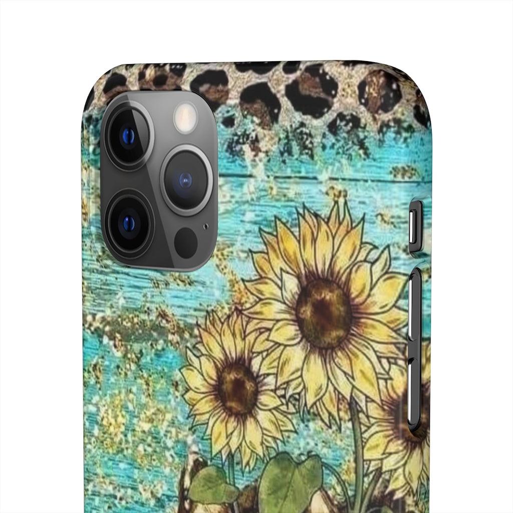 Sunflower Country Theme Snap Phone Cases - Blue Rose Designs LLC