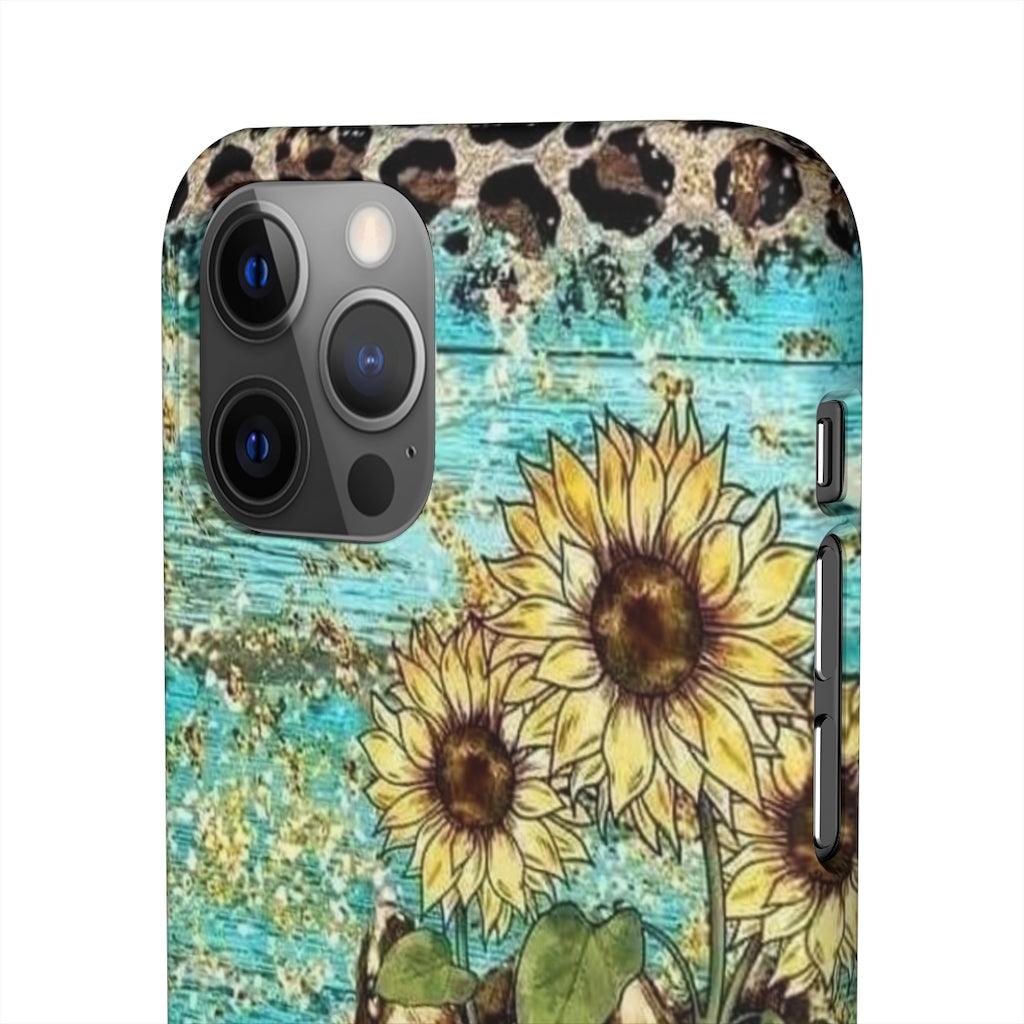 Sunflower Country Theme Snap Phone Cases - Blue Rose Designs LLC