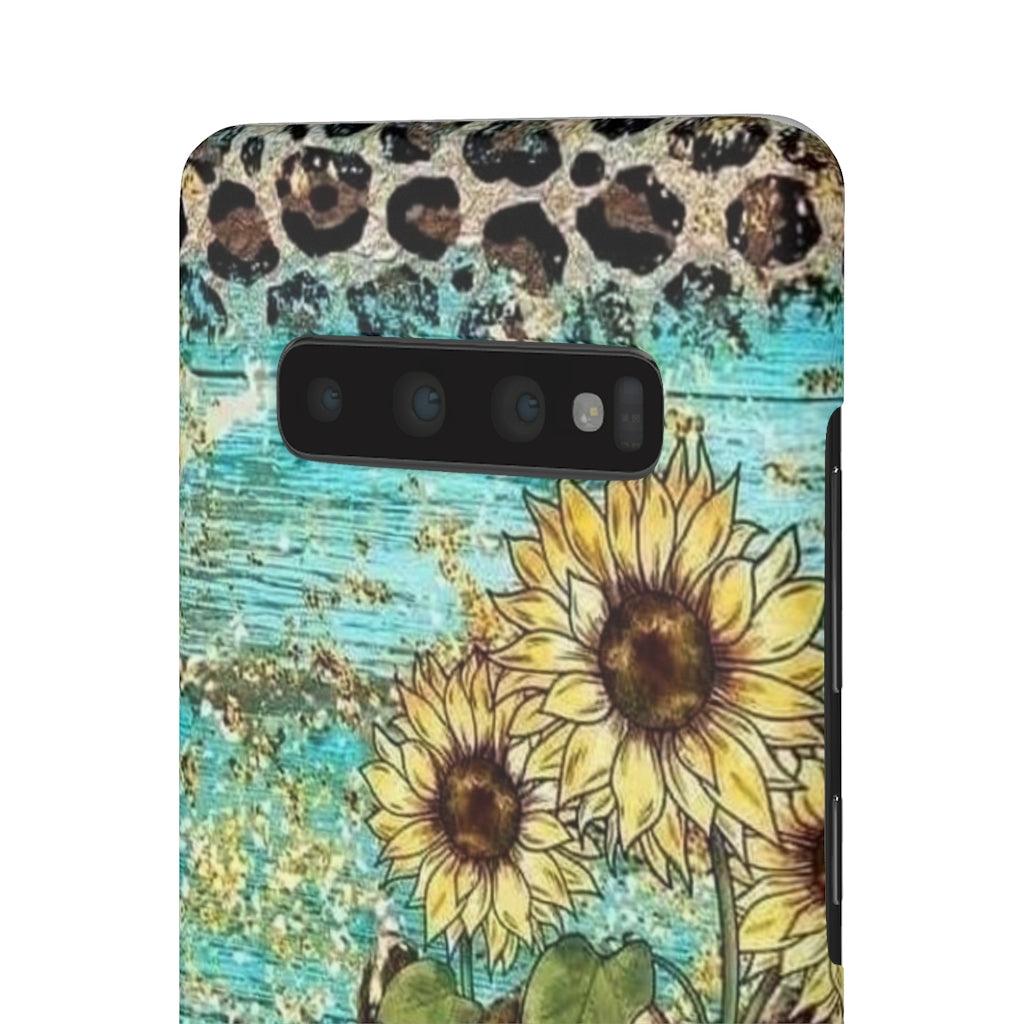 Sunflower Country Theme Snap Phone Cases - Blue Rose Designs LLC