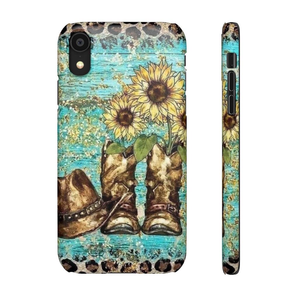 Sunflower Country Theme Snap Phone Cases - Blue Rose Designs LLC