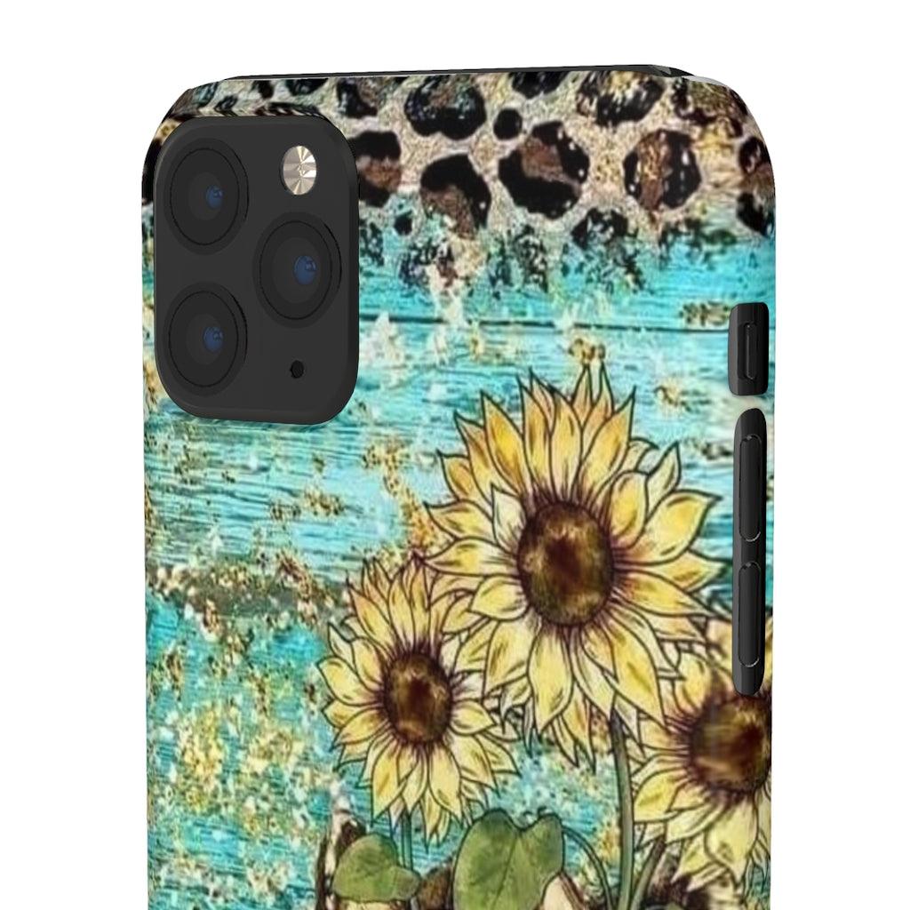 Sunflower Country Theme Snap Phone Cases - Blue Rose Designs LLC