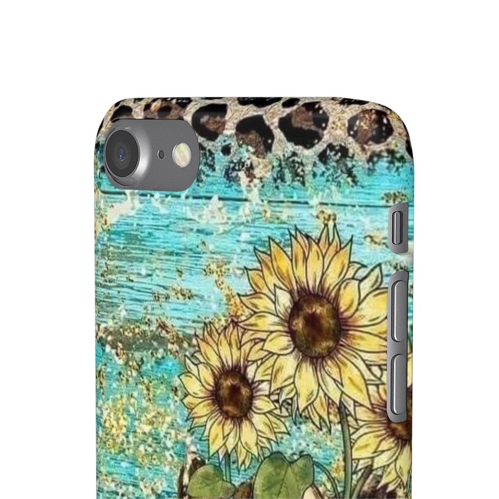 Sunflower Country Theme Snap Phone Cases - Blue Rose Designs LLC