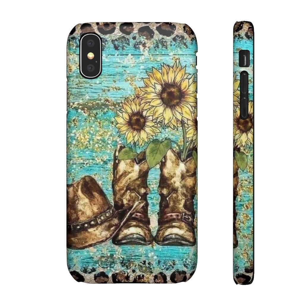 Sunflower Country Theme Snap Phone Cases - Blue Rose Designs LLC