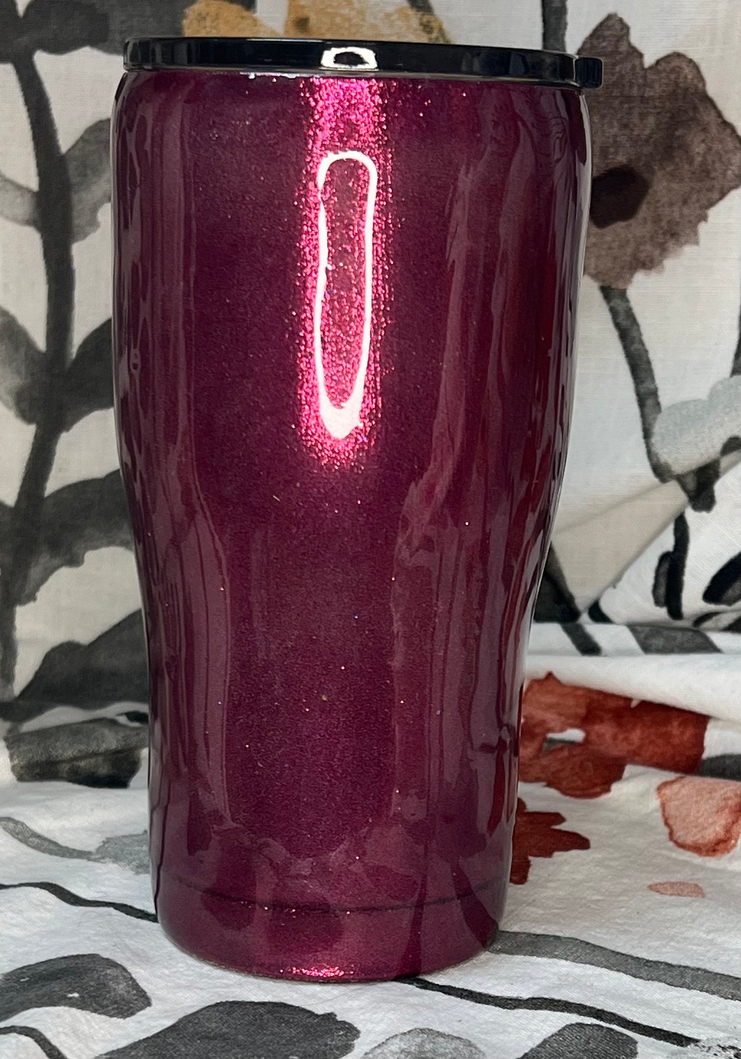 Soda Pop Themed Glitter Tumbler